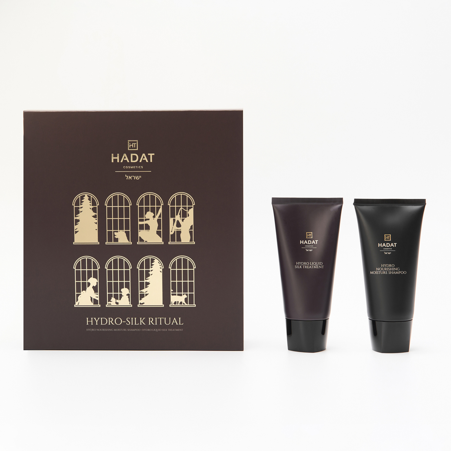 Hadat cosmetics Hydro Silk Ritual Kit – šilko baltymų plaukų priežiūros rinkinys