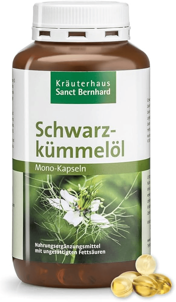 SANCT BERNHARD Juodgrūdės (juodųjų kmynų), 400 aliejinių kapsulių