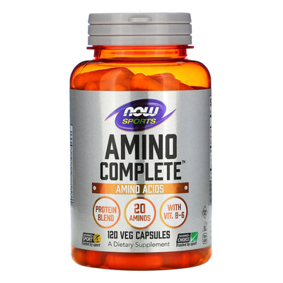 NOW Amino Complete Aminorūgštys, 120 kapsulių