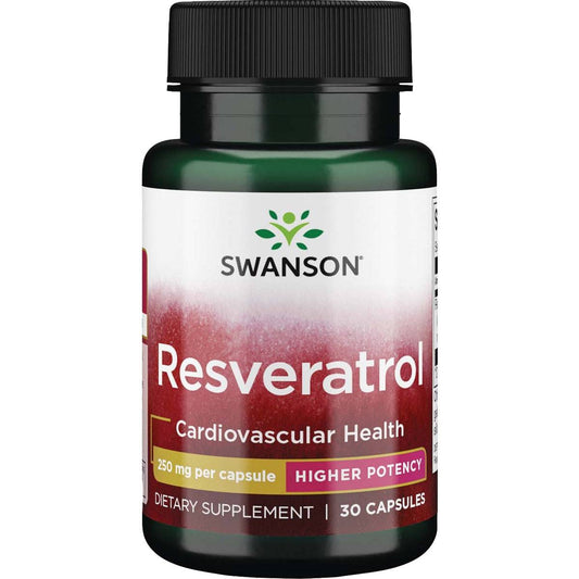 SWANSON RESVERATROLIS 250 mg , 30 kapsulių