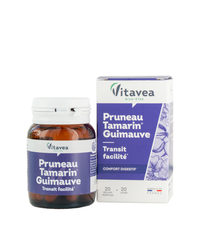 Vitavea Slyvos, tamarindo ir svilarožės ekstraktai lengvam žarnyno judėjimui