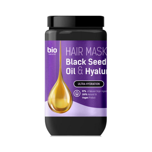 BIO NATURELL Black Seed Oil & Hyaluronic Acid Plauku kauke, 946 ml kaina