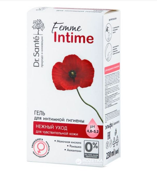 "Dr.S Femme Intime" Intymios higienos gelis "Svelni prieziura" 230ml kaina