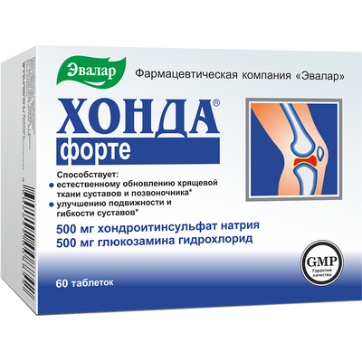 Evalar HONDA FORTE 500 mg, 60 tablečių