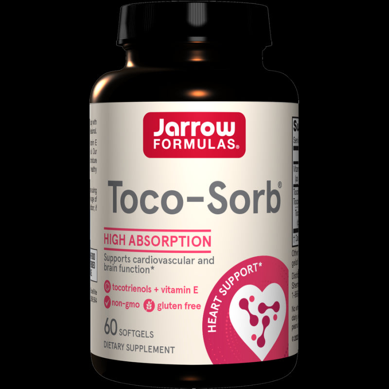 Jarrow Formulas Toco-Sorb, mišrūs tokotrienoliai ir vitaminas E - 60 kapsulių