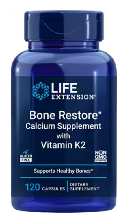 Life Extension Bone Restore su vitaminu K2 - 60 tablečių
