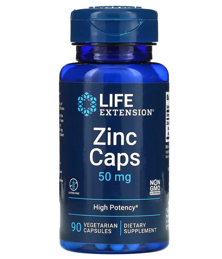 Life Extension Cinkas 50 mg - 90 kapsulių