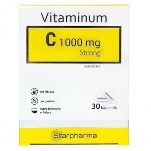 Maisto papildas, Vitaminum C 1000 MG Strong, 30 kapsulių kaina