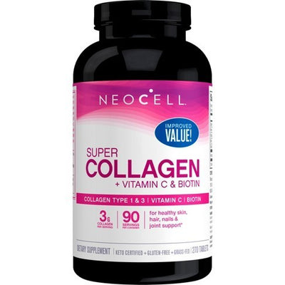 NeoCell kolagenas + vitaminas C ir biotinas - 270 tablečių