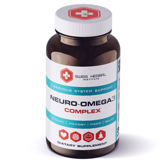 NEURO-OMEGA 3 COMPLEX Swiss Herbal, 60 kapsulių kaina