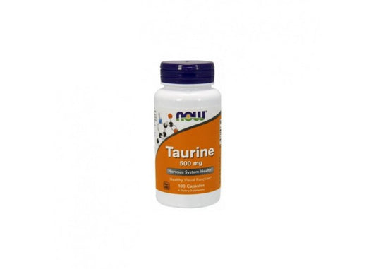 Now Foods Taurine 500 mg L-Taurinas, 100 kapsulių kaina
