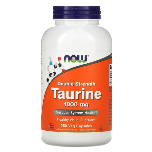 NOW Taurinas 1000 mg, 250 kapsulių