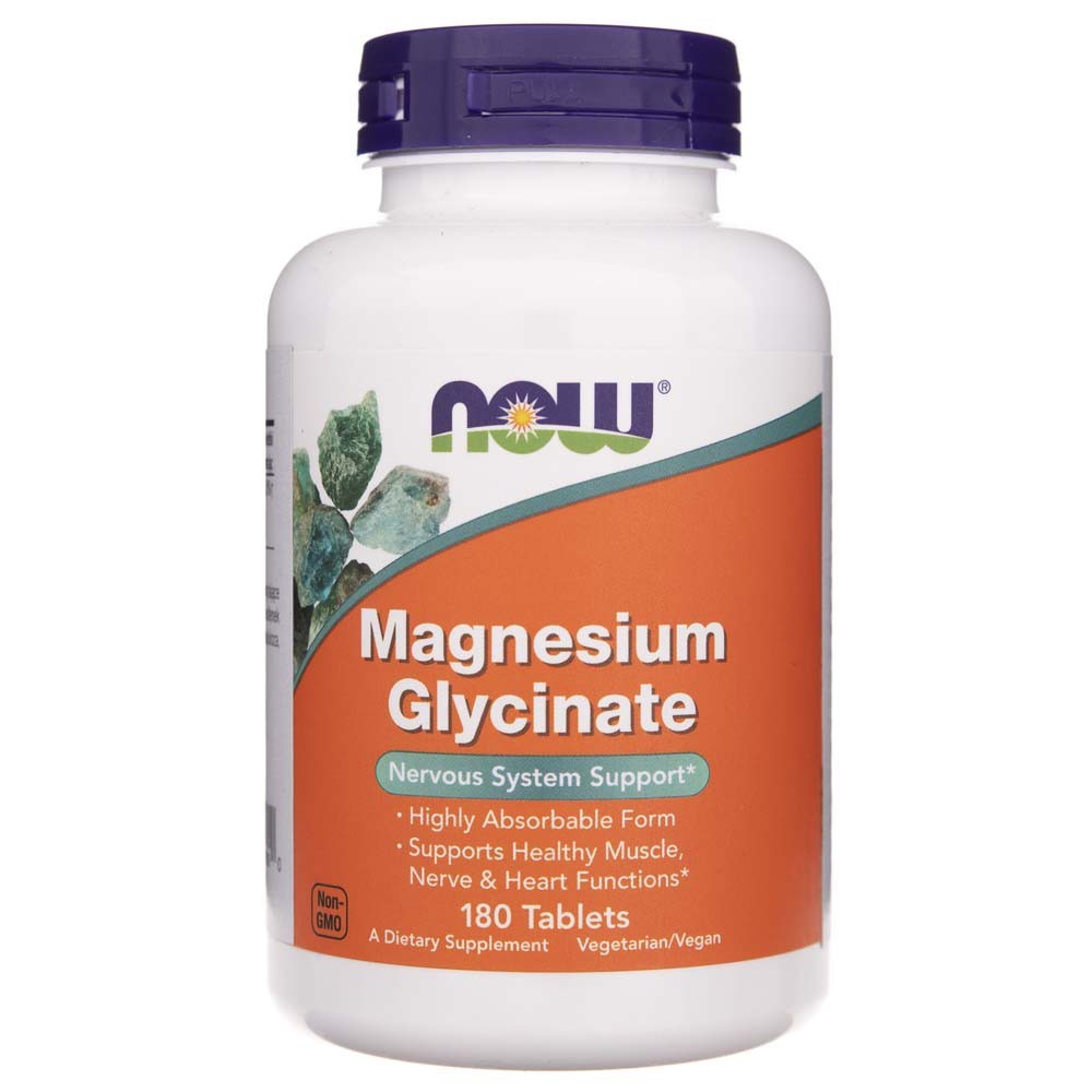 Now Foods magnio glicinatas 200 mg - 180 tablečių