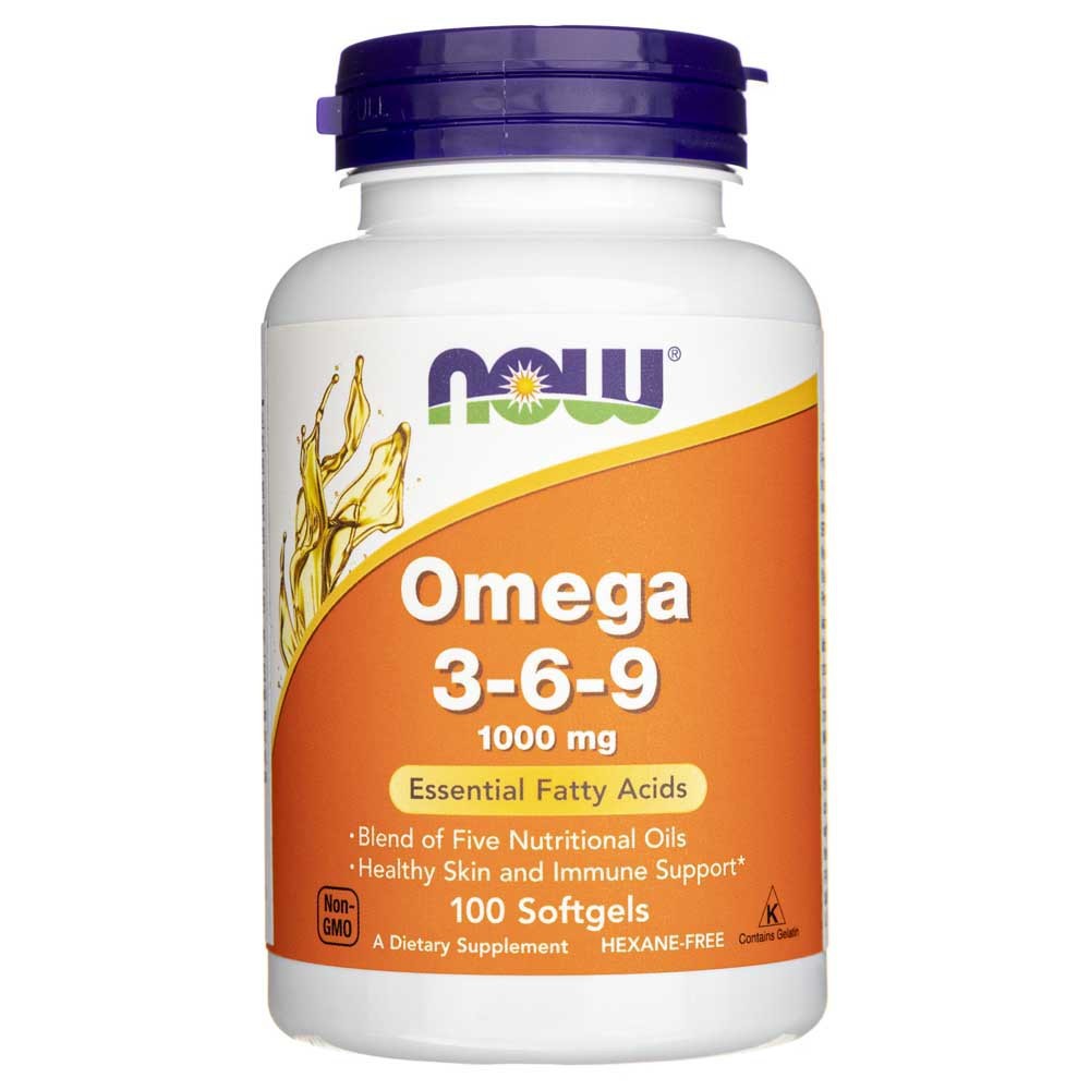 Now Foods Omega 3-6-9 1000 mg - 100 kapsulių