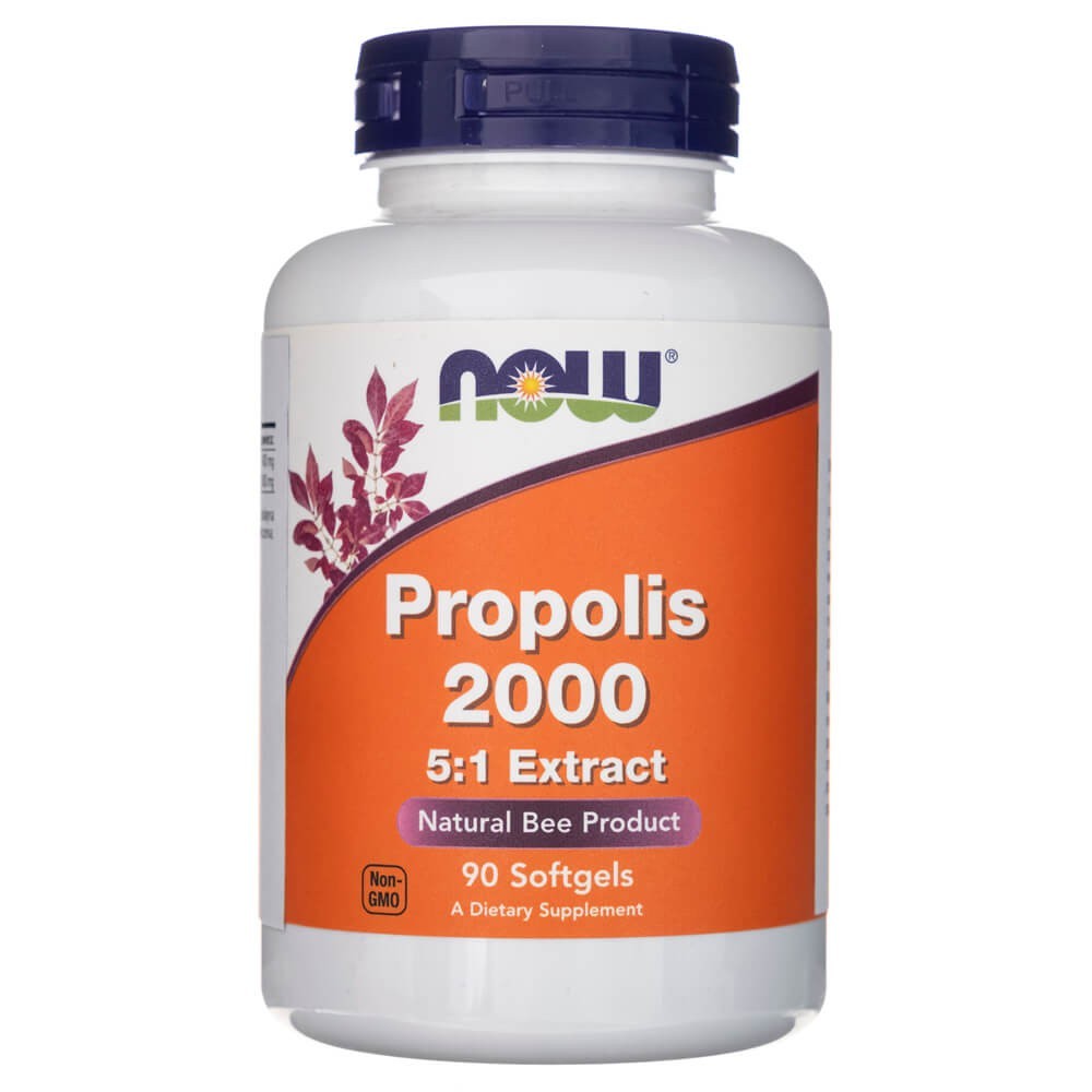 Now Foods Propolis 2000 5:1 ekstraktas - 90 kapsulių