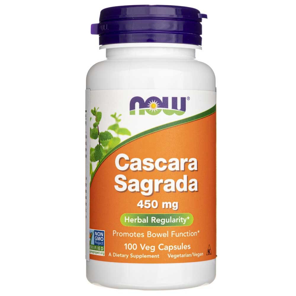 Now Foods Cascara Sagrada 450 mg - 100 kapsulių