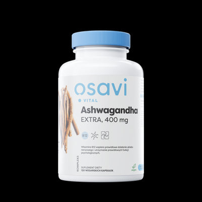 Osavi Ashwagandha Extra 400 mg - 120 daržovių kapsulių