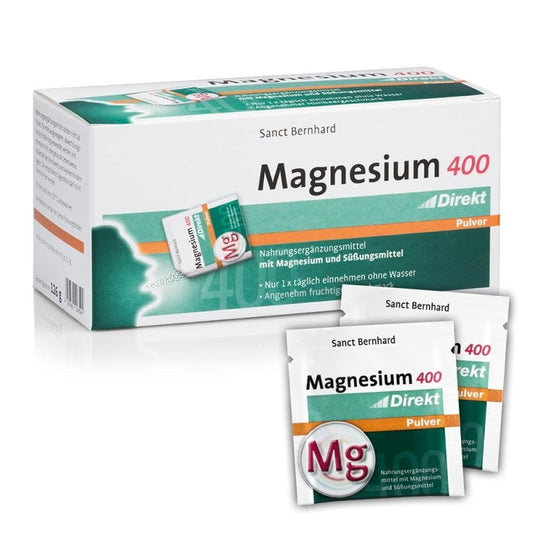 SANCT BERNHARD Magnesium 400 (Magnio milteliai) 60 pakelių kaina