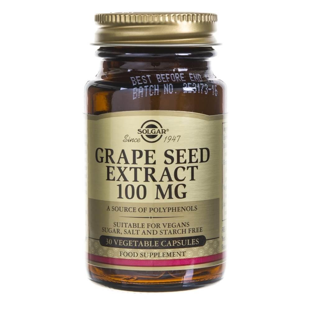 Solgar Vynuogių sėklų ekstraktas 100 mg - 50 pastilių
