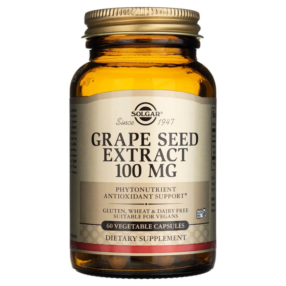 Solgar Vynuogių sėklų ekstraktas 100 mg - 60 kapsulių