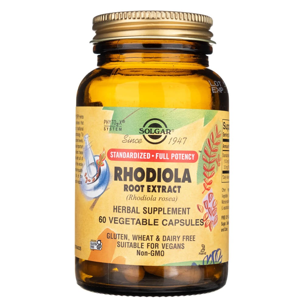 Solgar Rhodiola šaknų ekstraktas - 60 kapsulių