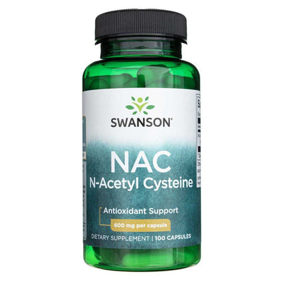 Swanson NAC N-Acetyl Cysteine 600 mg – 100 kapsulių