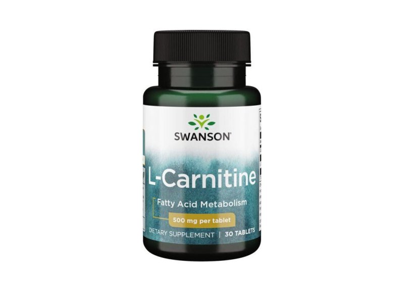 Swanson, L-Carnitine, 500 mg, 30 tablečių kaina