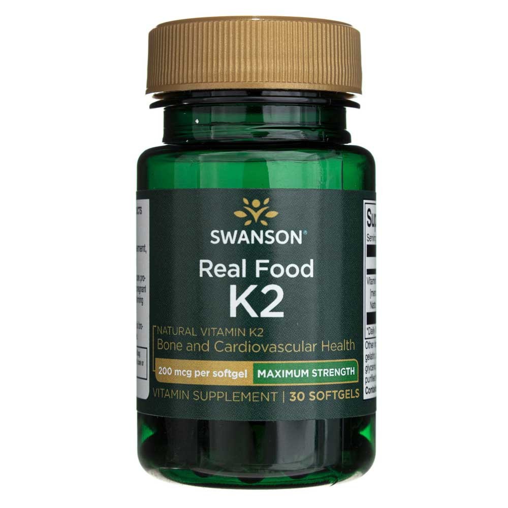 Swanson vitaminas K2 200 mcg - 30 kapsulių