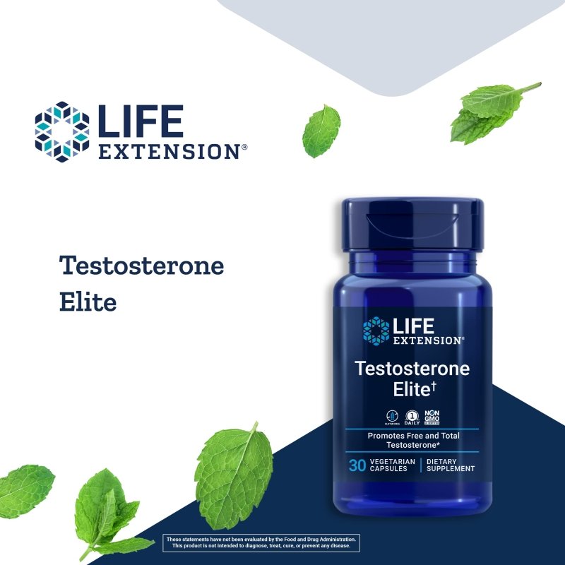 Vyrams Testosterone Elite Life Extension kaina