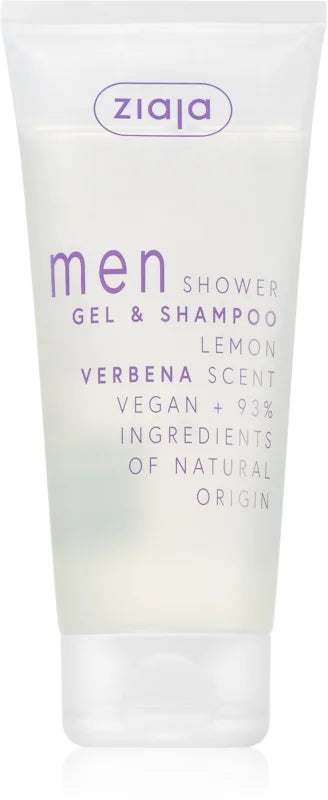 Ziaja MEN Verbena dušo želė ir šampūnas „du viename“, 200 ml