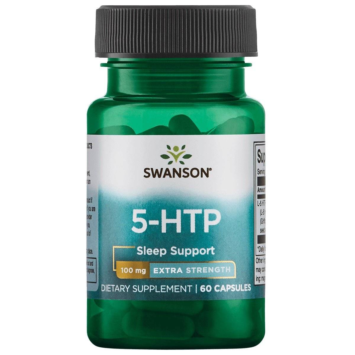 SWANSON 5-HTP, 100 mg, 60 kapsulių kaina
