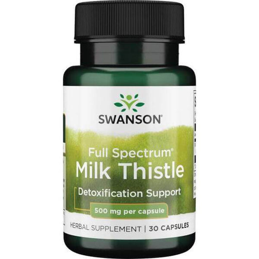 Swanson Milk Thisle (Tikrasis Margainis) 500mg 100 Kapsulių kaina