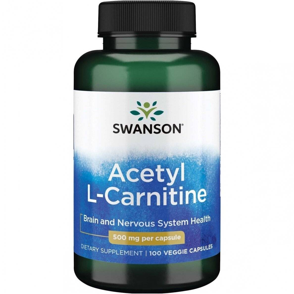 acetyl l carnitine kaina Acetyl-L-Carnitine (500mg) (100 capsules) Arthritis Center of Riverside Swanson Acetyl L-Karnitinas 500mg 100