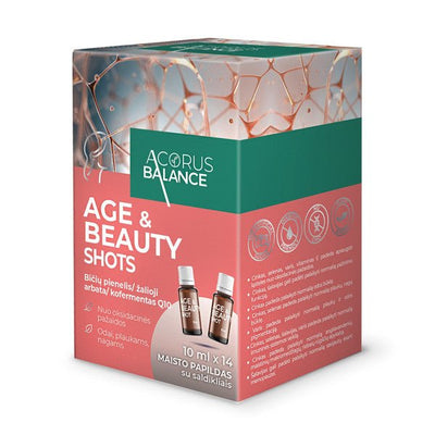 AGE and BEAUTY SHOTS Acorus Balance 10mlx14 kaina