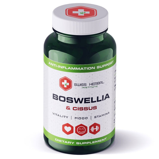 BOSWELLIA + CISSUS Swiss Herbal, 60 kapsulių - Maisto papildai Sveikata1.lt