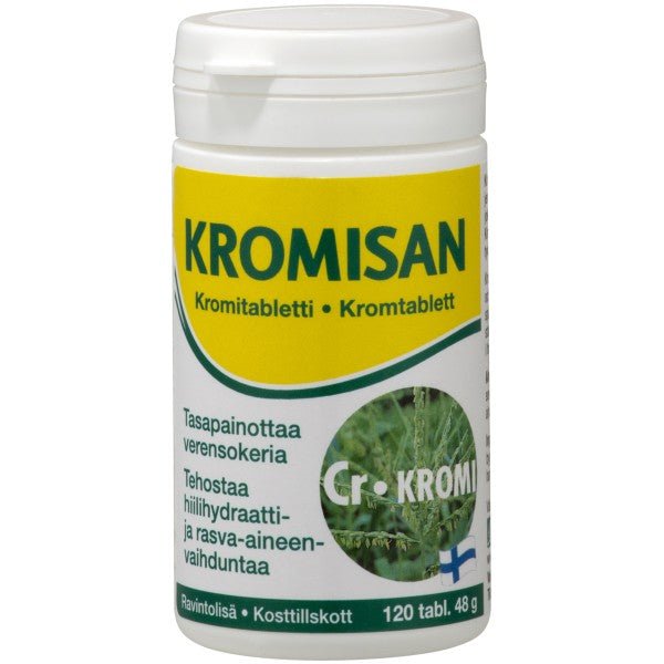 HANKINTATUKKU KROMISAN Chromo Pikolinatas, 120 tablečių kaina