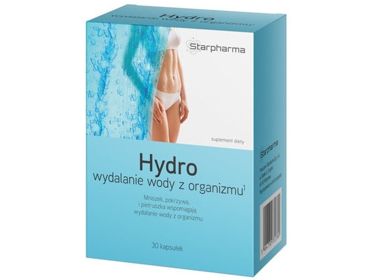 HYDRO Starpharma, Maisto papildas skysčių pasišalinimui, 30 kapsulių kaina