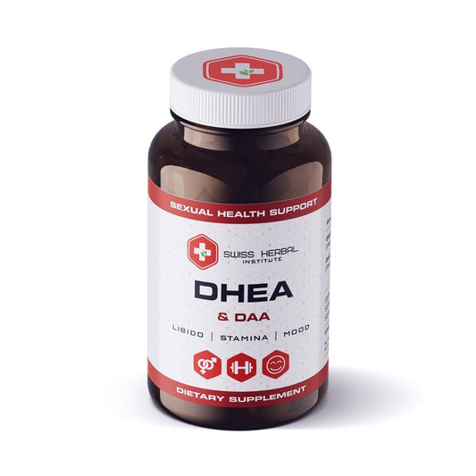 Maisto papildas vyrams DHEA + DAA, Swiss Herbal 60 kapsulių kaina