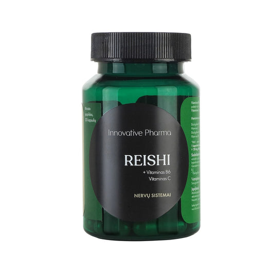 REISHI + Vitaminas B6 + Vitaminas C, 30 kapsulių kaina