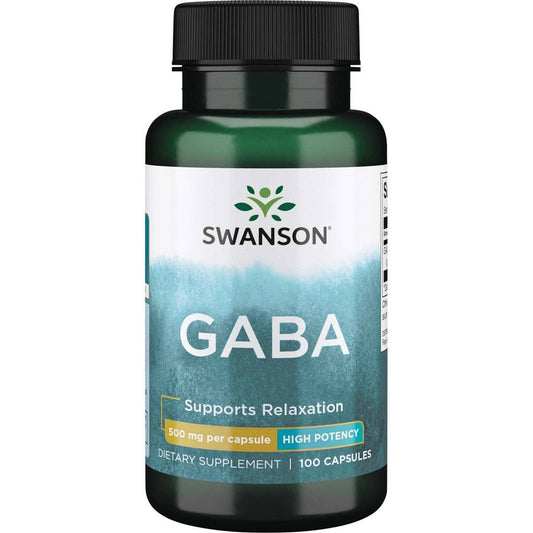 Swanson GABA aminorūgštis, 100 kapsulių kaina