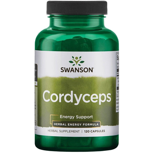 Swanson KORDICEPSAS (Cordyceps) 600 mg, 120 Kapsulių kaina