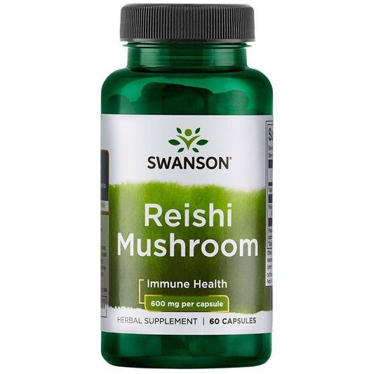 Swanson REISHI 600 mg , 60 kapsulių kaina