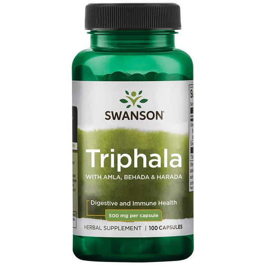 Swanson Triphala 500 mg virškinimui , 100 kapsulių kaina