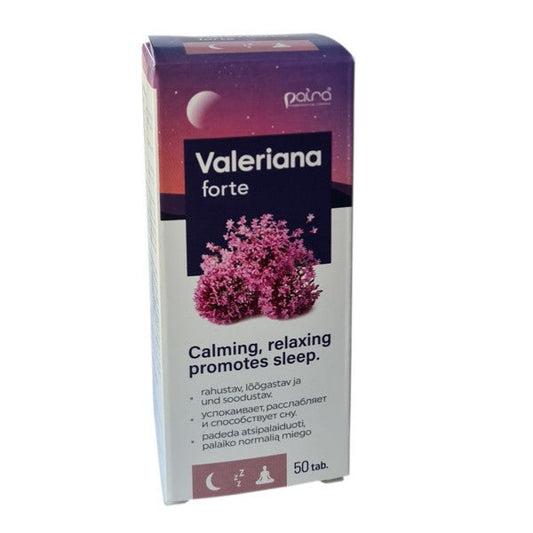 VALERIANA FORTE, 50 tablečių kaina