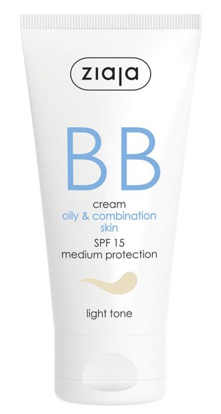 Ziaja BB kremas mišriai odai lengvo atspalvio SPF15, 50 ml