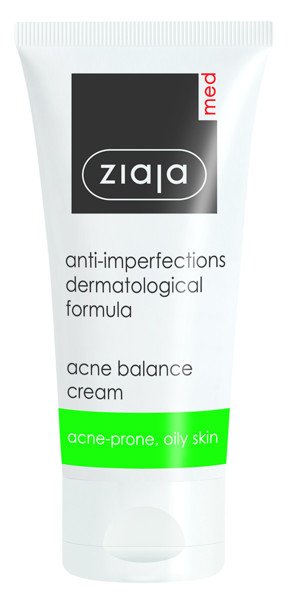 Ziaja Med anti-imperfections veido kremas nuo spuogų, 50 ml