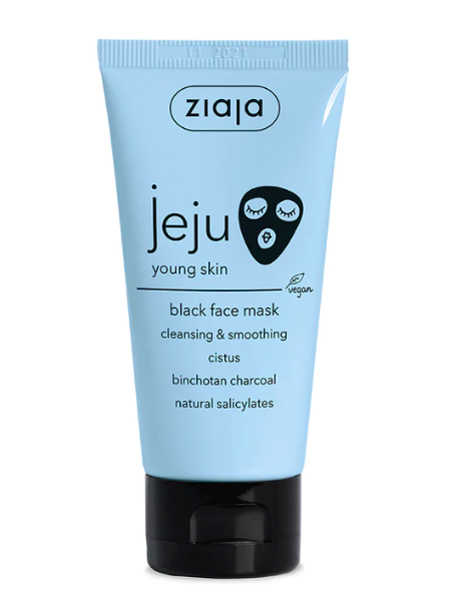 Ziaja Jeju Young Skin valomoji, lyginamoji, juodoji veido kaukė, 50 ml