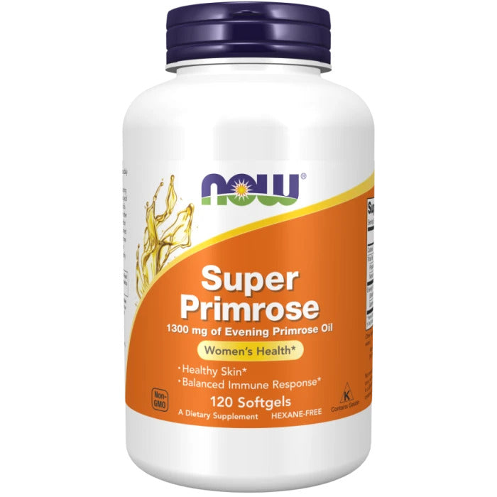 Now Foods Super Primrose 1300 mg, 60 kapsulių