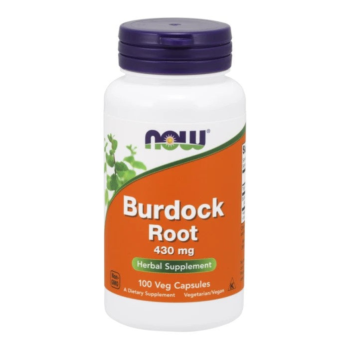 NOW Burdock Root 430mg, 100 kapsulių