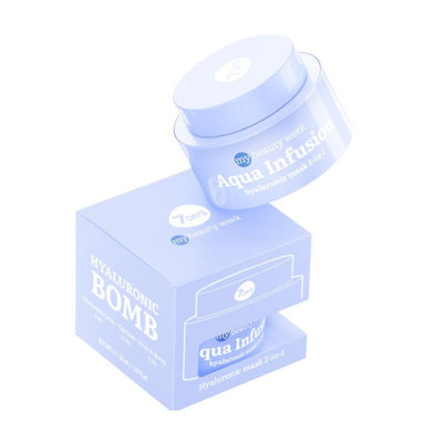 7DAYS MY BEAUTY WEEK Veido kauke su hialurono rugstimi 2in1 Aqua Infusion, 50 ml kaina